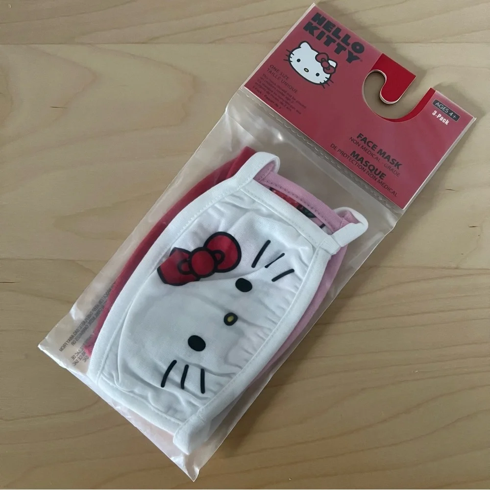 Hello Kitty Kids Face Masks (3-pack)